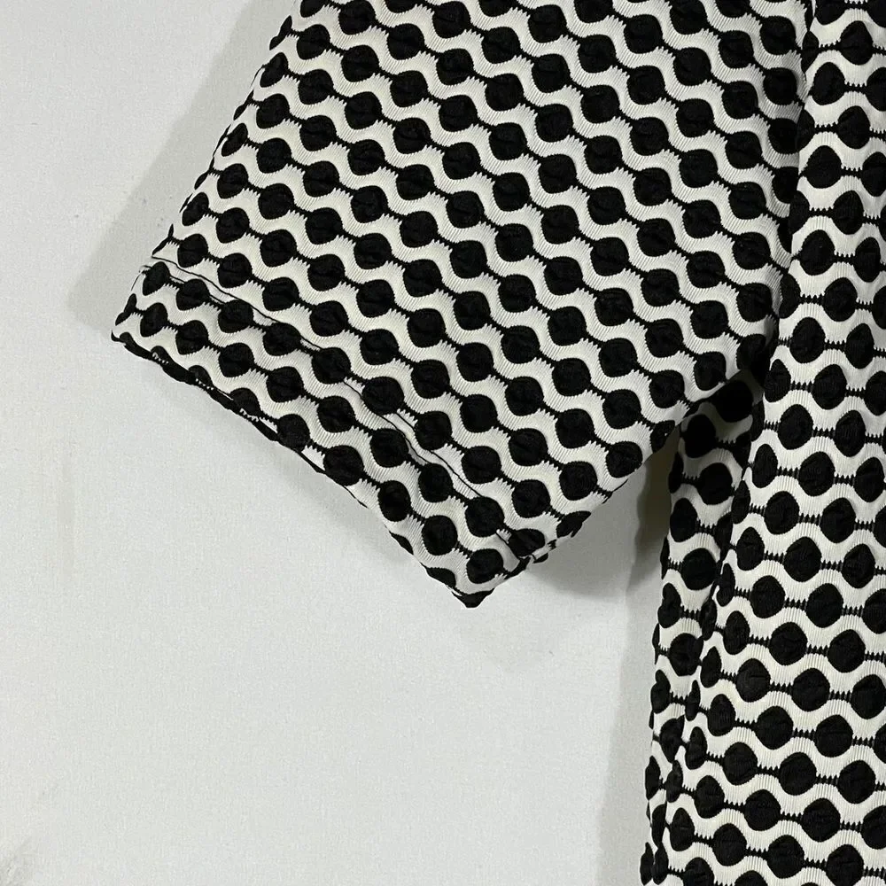 Ruby Rd. Black and White Pattern Blouse - Picture 6 of 8